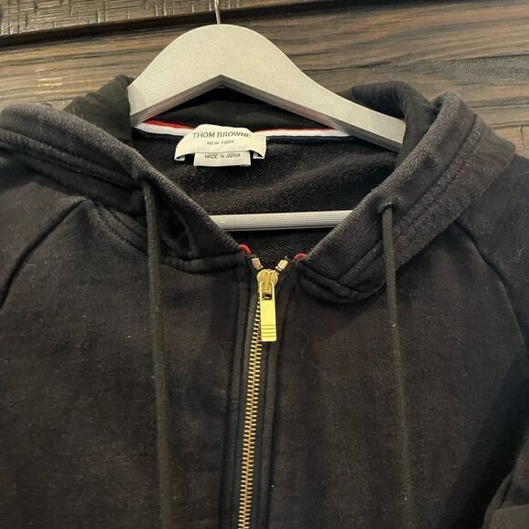 THOM BROWNE Double zip-up hoodie - Picture 5 of 14